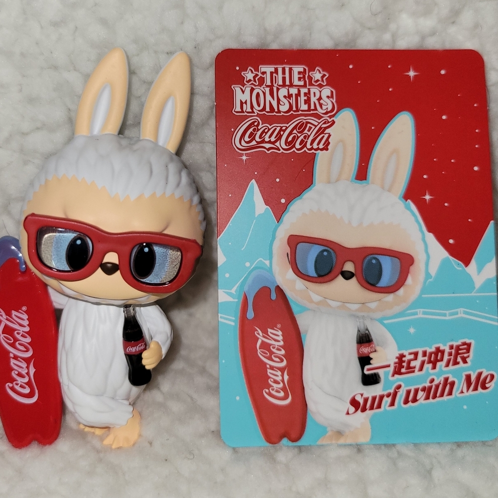 POP MART Coca-Cola Labubu Figure Series Surf With Me